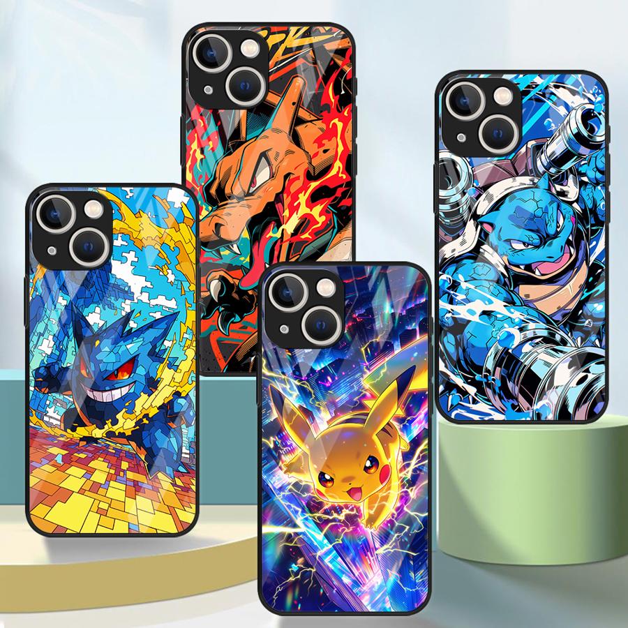 Phone Accessories Logo - Cute Pikachu Pokemon Phone Cover Glass