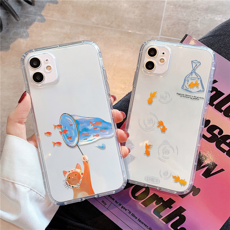 Phone Accessories List - Lovely Fishes Clear Phone Case For