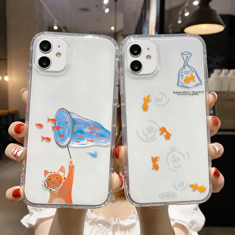 Lovely Fishes Clear Phone Case - Phone Accessories List review and price