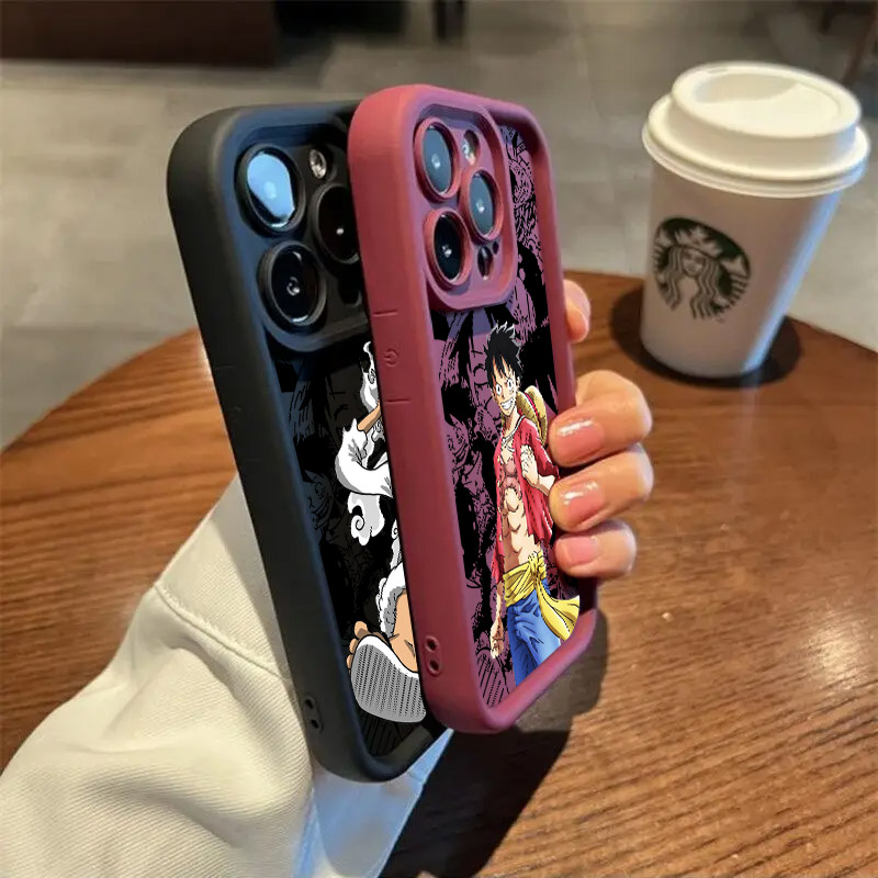 Cartoon One Pieces Luffy Soft  - Phone Accessories Logo review and price