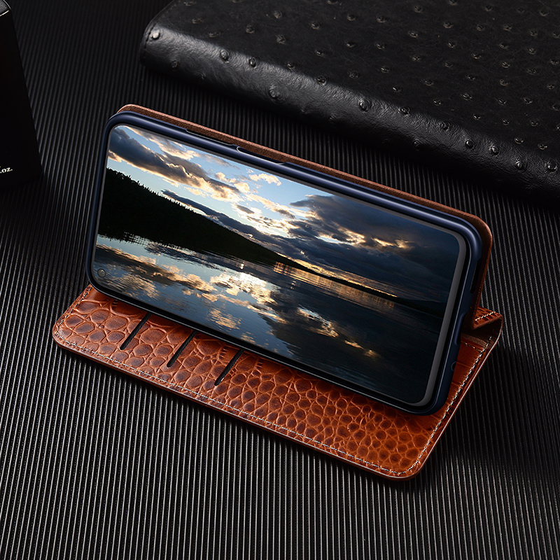 Crocodile Genuine Leather Flip - Phone Accessories Logo review and price
