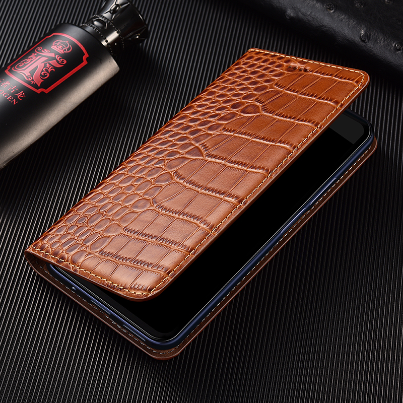 Crocodile Genuine Leather Flip - Phone Accessories Logo review and price