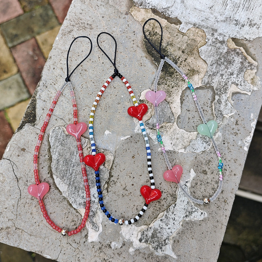 HERLOOK Y2K Beaded Heart Phone - Phone Accessories For Teen Girls review and price