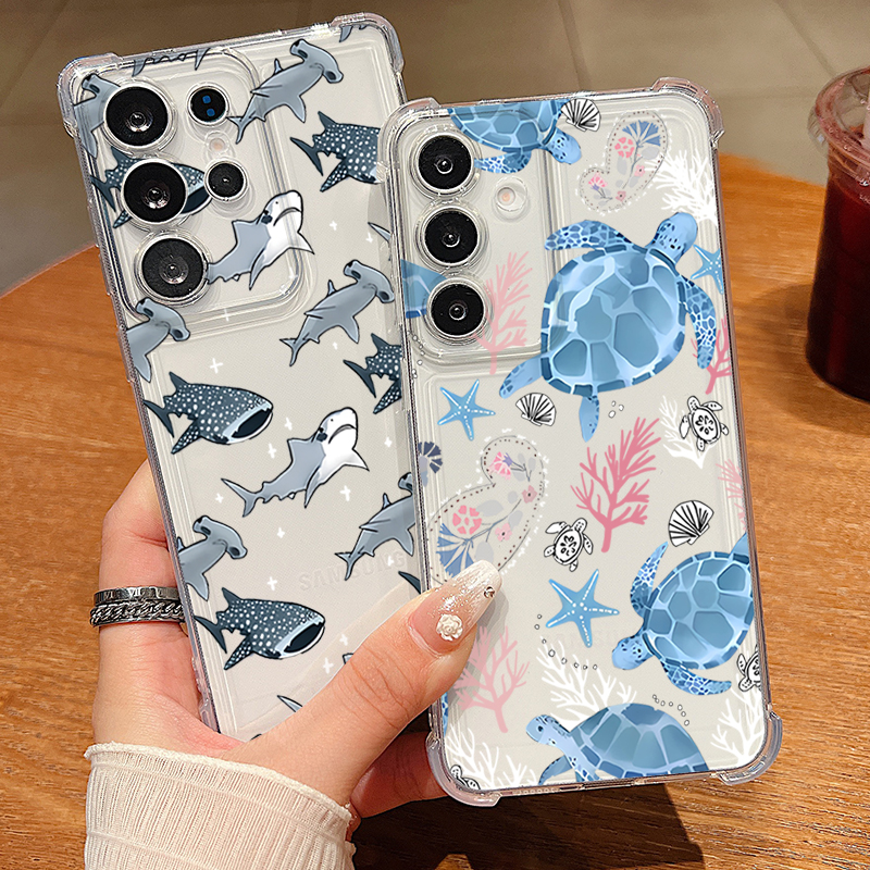 Whale Turtle Pattern Clear Pho - Phone Accessories Samsung review and price