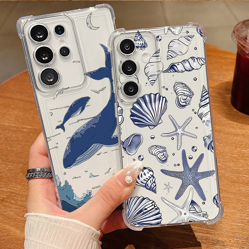 Whale Turtle Pattern Clear Pho - Phone Accessories Samsung review and price