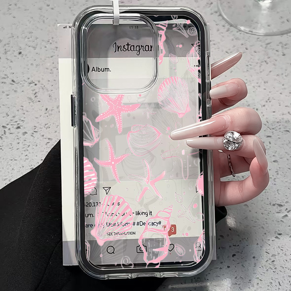 Summer Pink Seashell Clear Pho - Phone Accessories List review and price