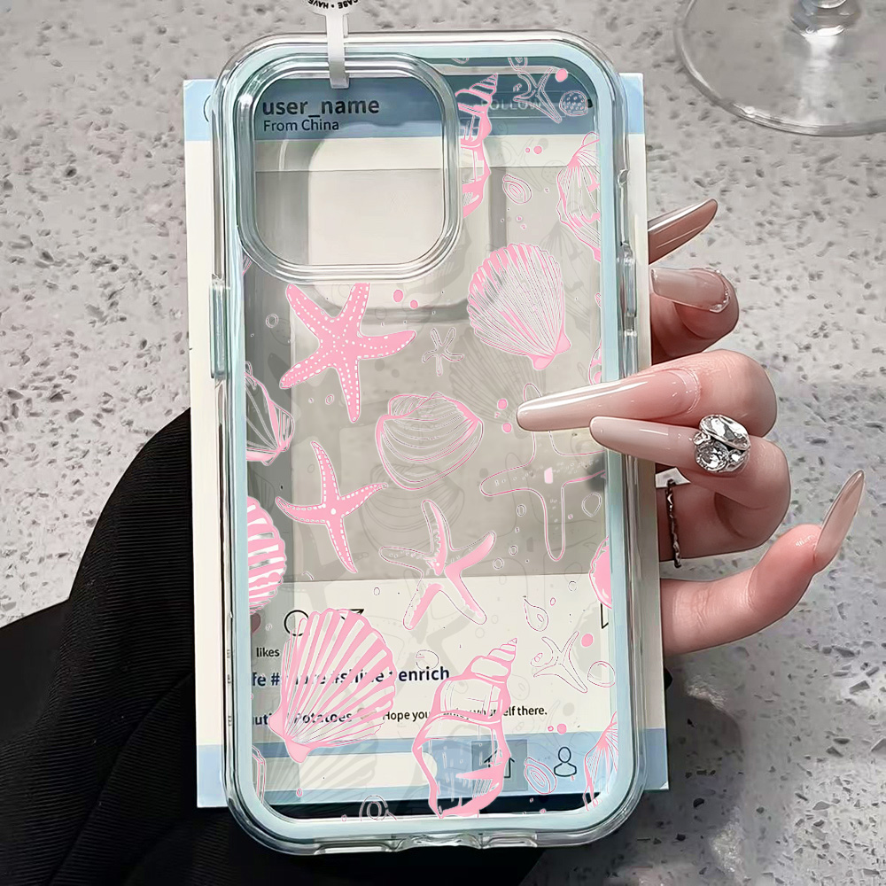 Summer Pink Seashell Clear Pho - Phone Accessories List review and price