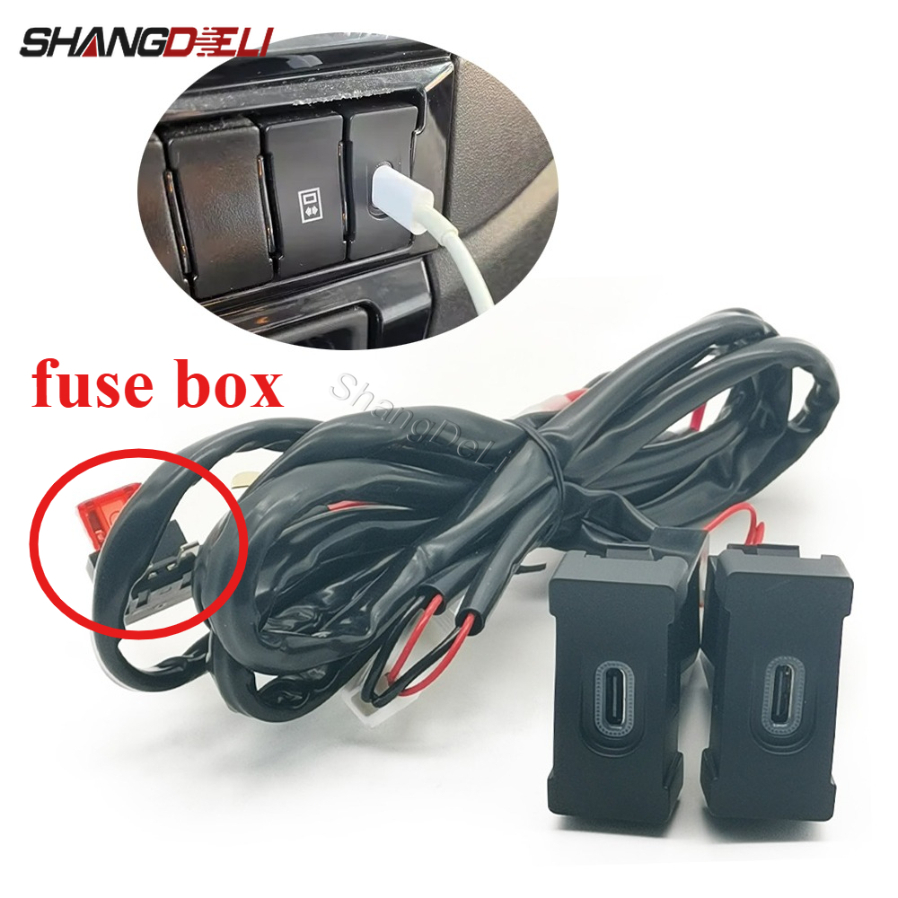 1PC Car Dual Type C PD Chargin - Phone Accessories Types review and price
