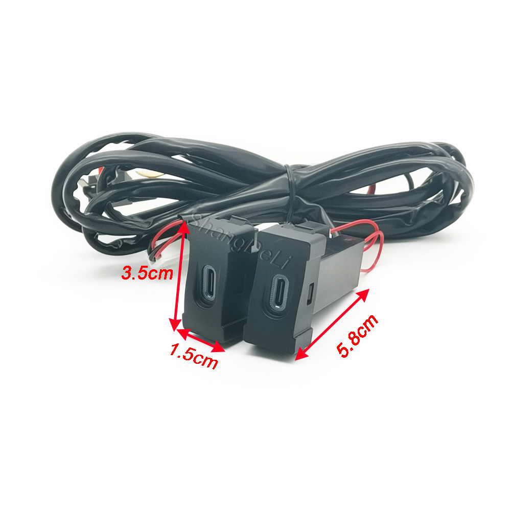 1PC Car Dual Type C PD Chargin - Phone Accessories Types review and price