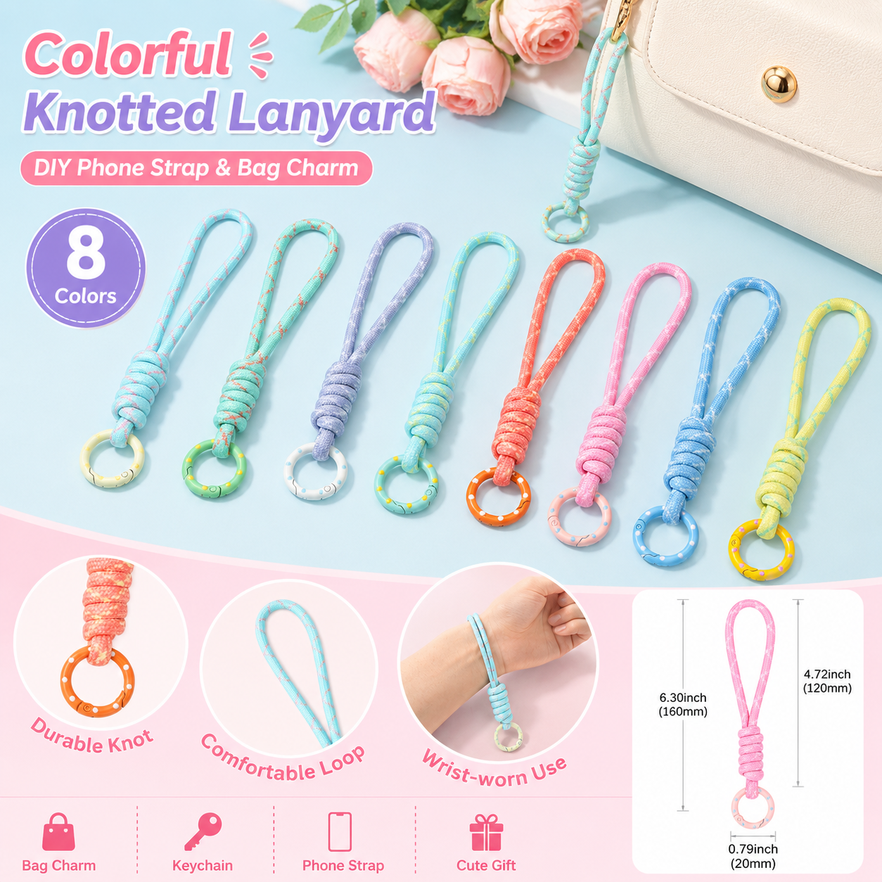 Hand Woven Keychain For Mobile - Phone Accessories For Car review and price