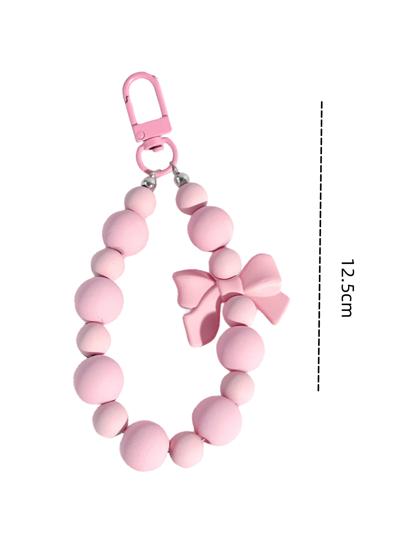 1pc Pink Pearl Bow Keychain Mo - Phone Accessories For Teen Girls review and price