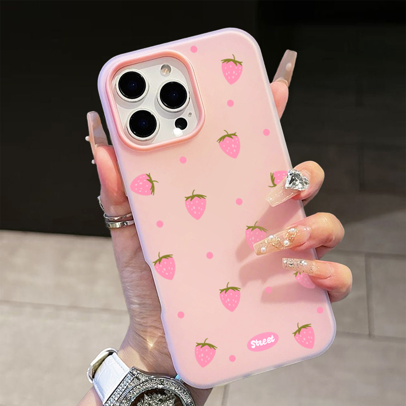 Sweet Pink Strawberry Pattern  - Phone Accessories List review and price
