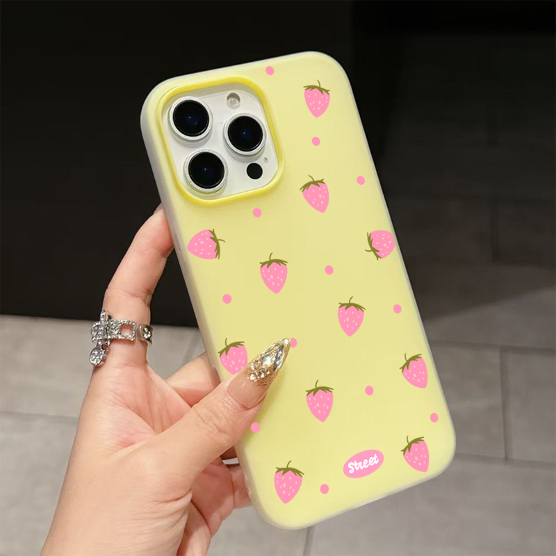 Sweet Pink Strawberry Pattern  - Phone Accessories List review and price