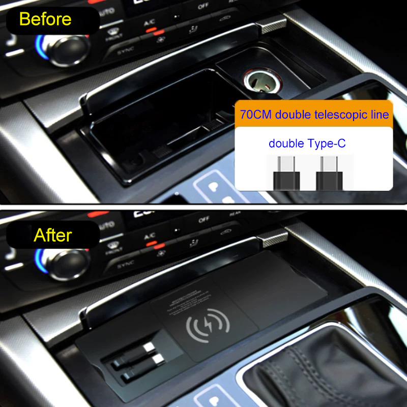 for Audi A6L A7 c7 wireless ch - Phone Accessories Types review and price