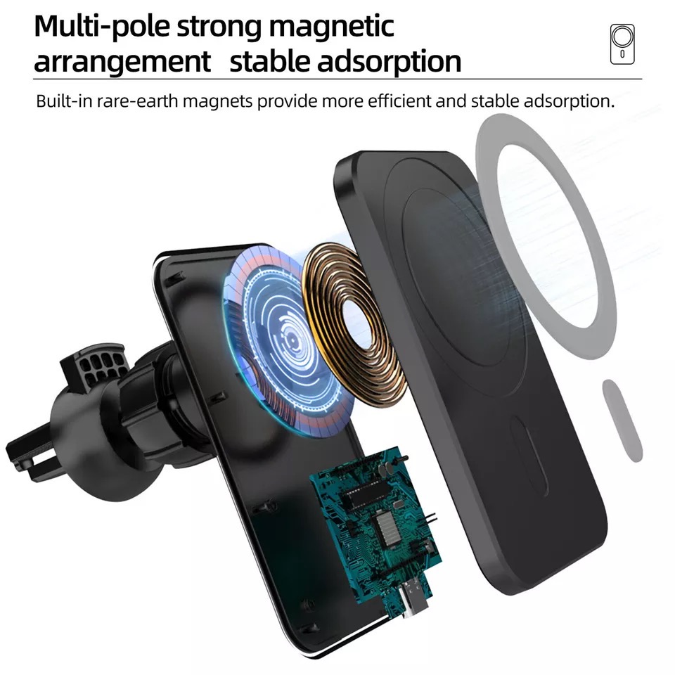 Wireless Charger Magnetic Car  - Phone Accessories Types review and price