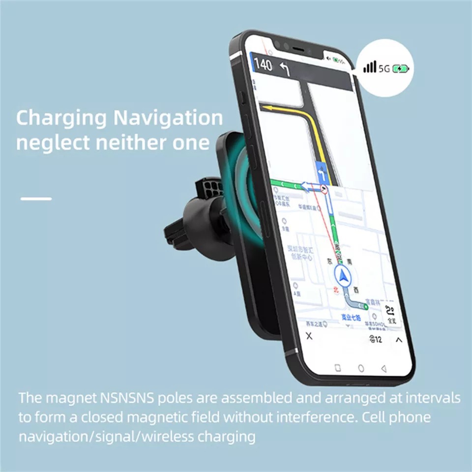 Wireless Charger Magnetic Car  - Phone Accessories Types review and price
