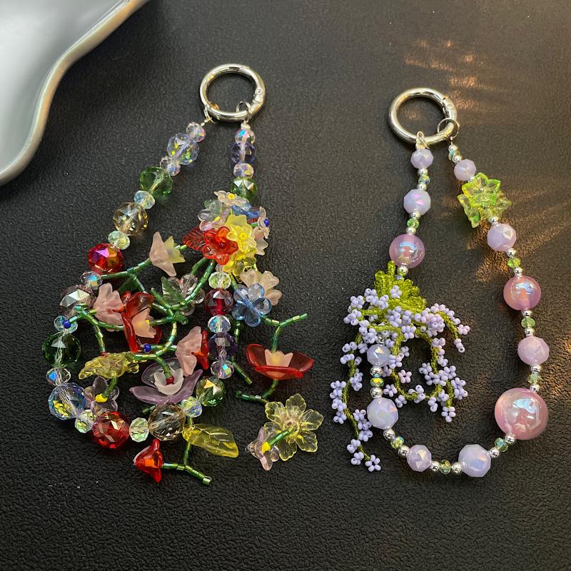 【C】Summer Colorful Beaded Phon - Phone Accessories Types review and price