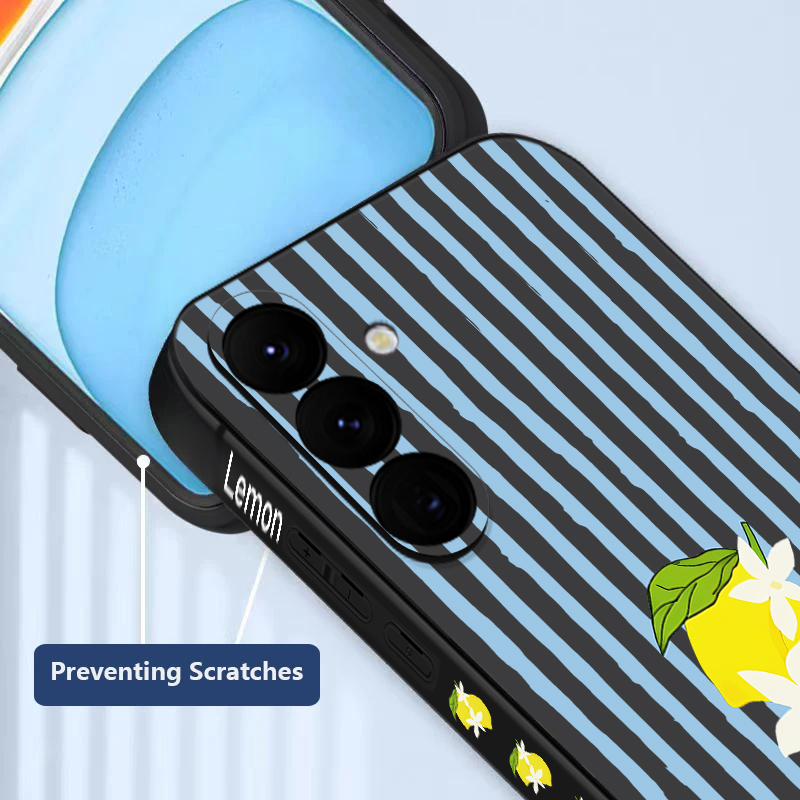 Stripe Lemon Print TPU Phone C - Phone Accessories Samsung review and price