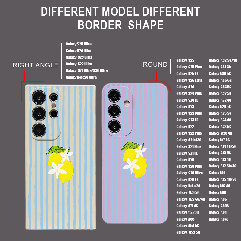Stripe Lemon Print TPU Phone C - Phone Accessories Samsung review and price