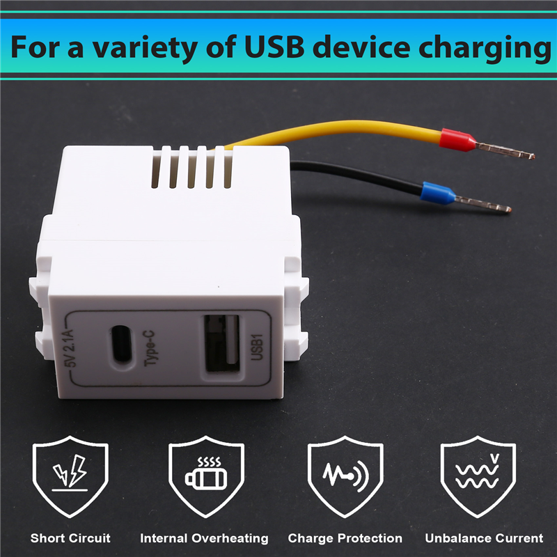 ABVO-New 5V 2.1A USB Type-C Du - Phone Accessories Types review and price