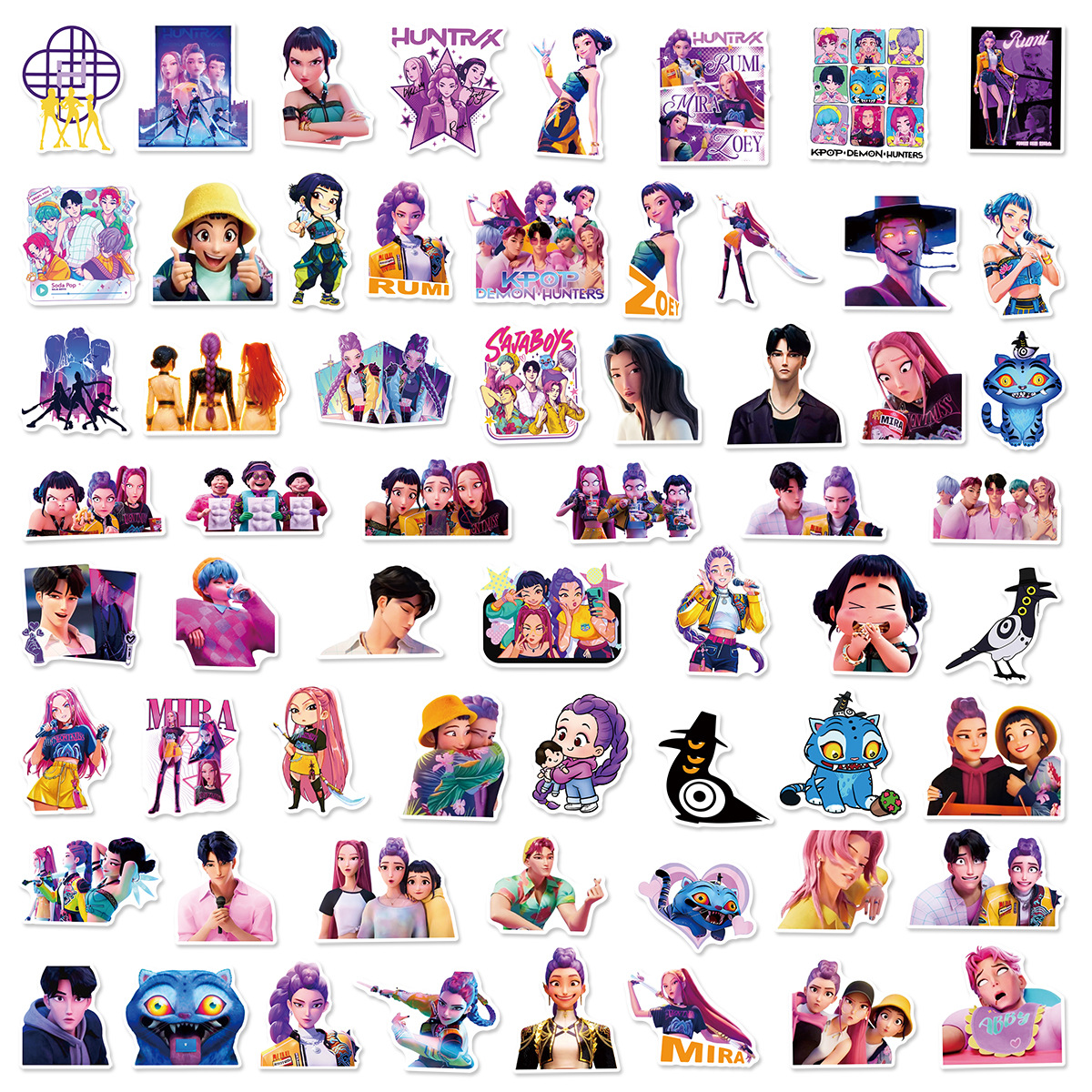 60PCS Cartoon Stickers Y2K Aes - Phone Accessories For Teen Girls review and price