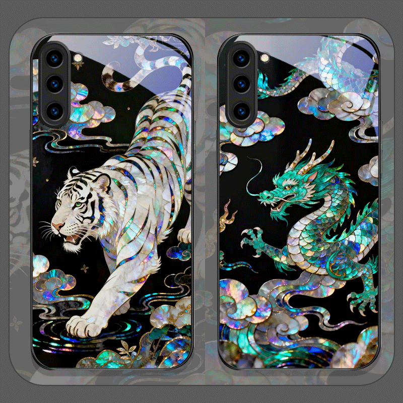 Stylish Tiger Dragon Marble Te - Phone Accessories Samsung review and price