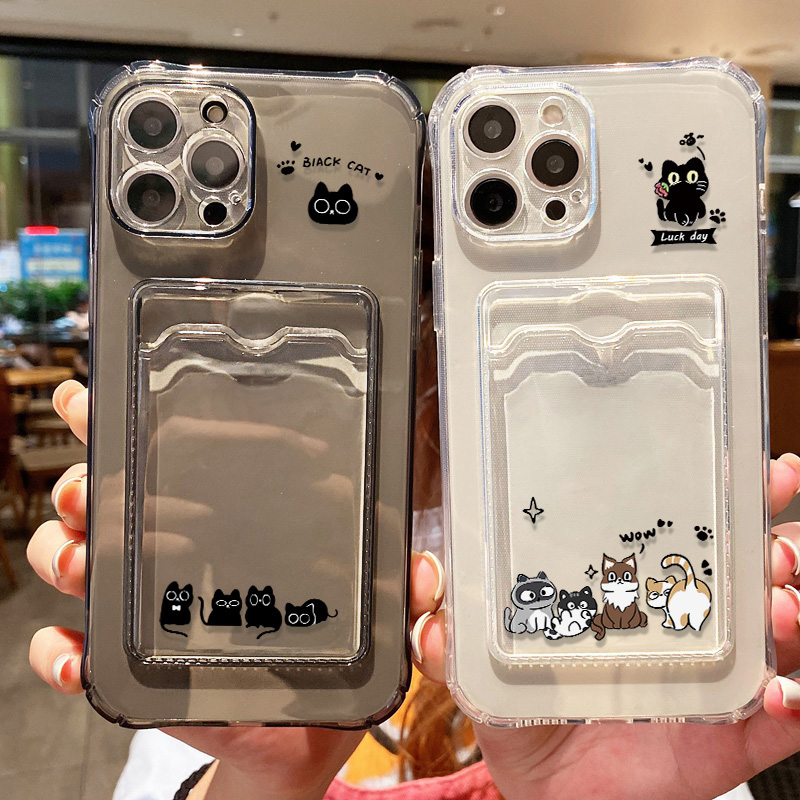 Cute Black Cat Phone Case For  - Phone Accessories List review and price