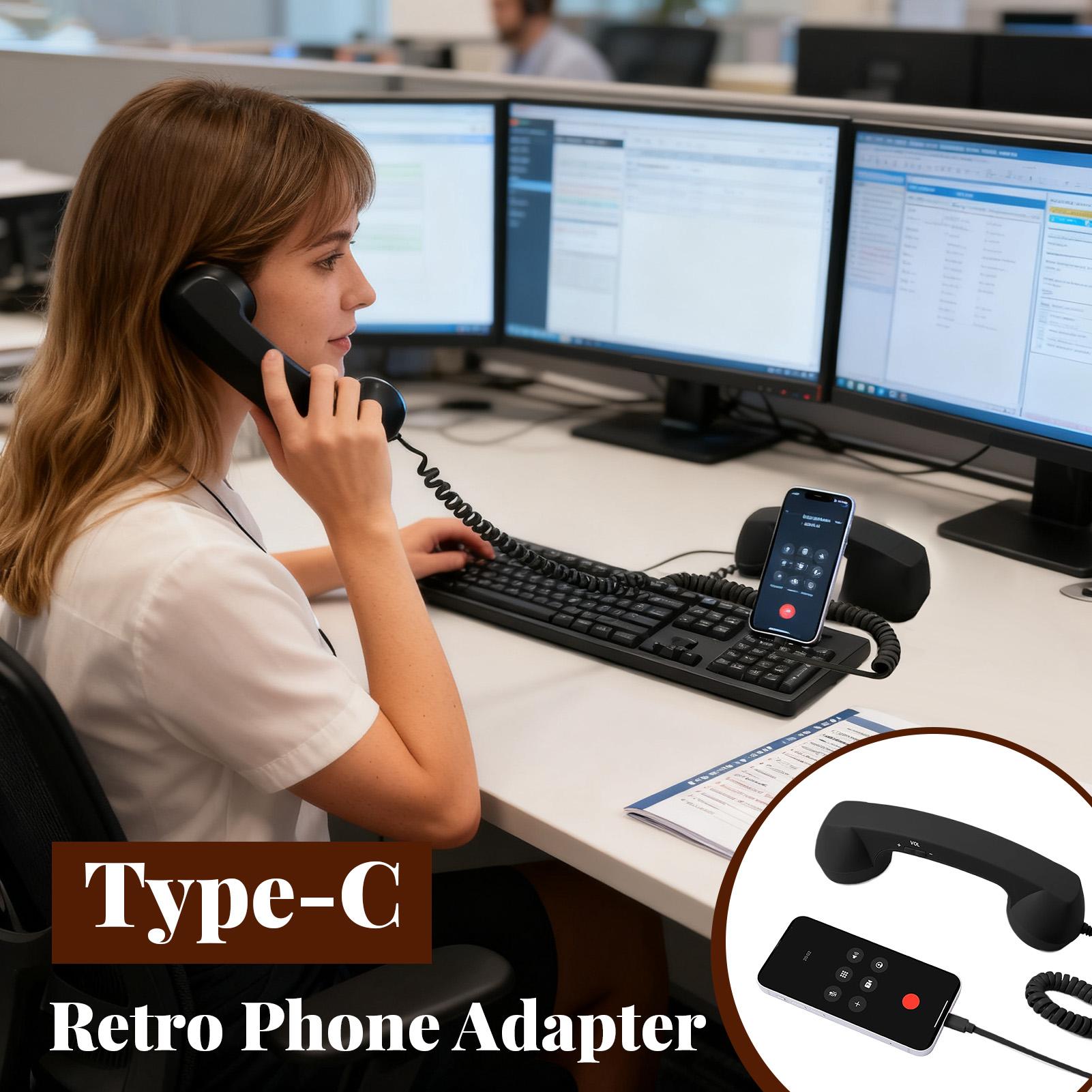 Type-C Retro Phone Adapter Lan - Phone Accessories Types review and price