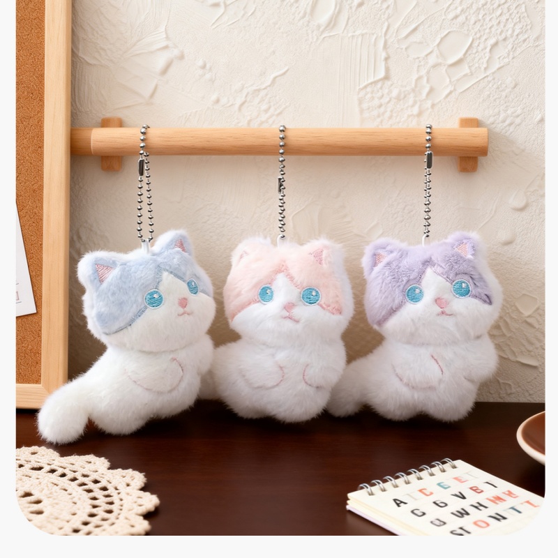  Cute Calico Cat Plush Keychai - Phone Accessories For Car review and price