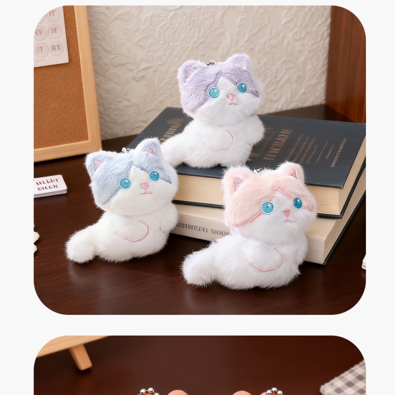 Cute Calico Cat Plush Keychai - Phone Accessories For Car review and price