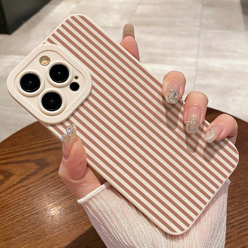 Pink Striped Painted Anti-Drop - Phone Accessories List review and price