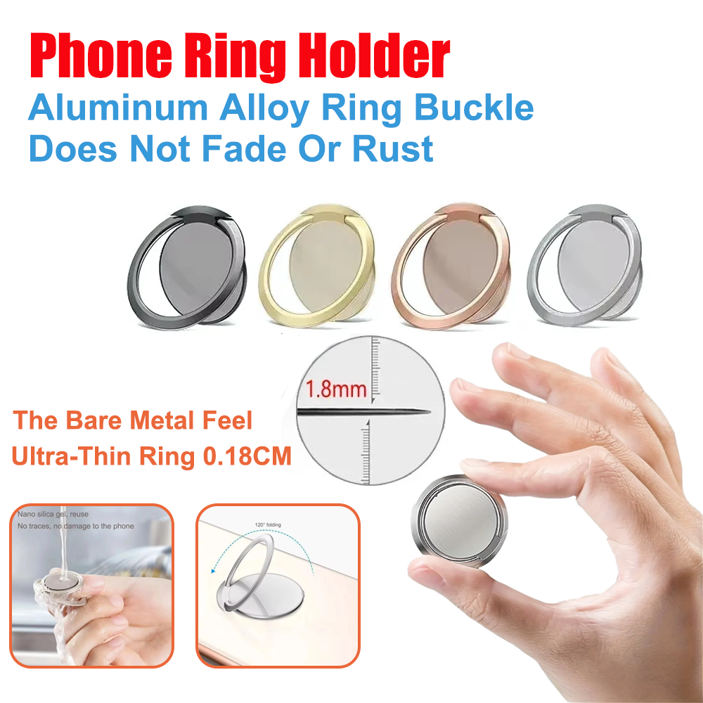 Ultra Thin Metal Ring Holder S - Phone Kickstand Ring review and price