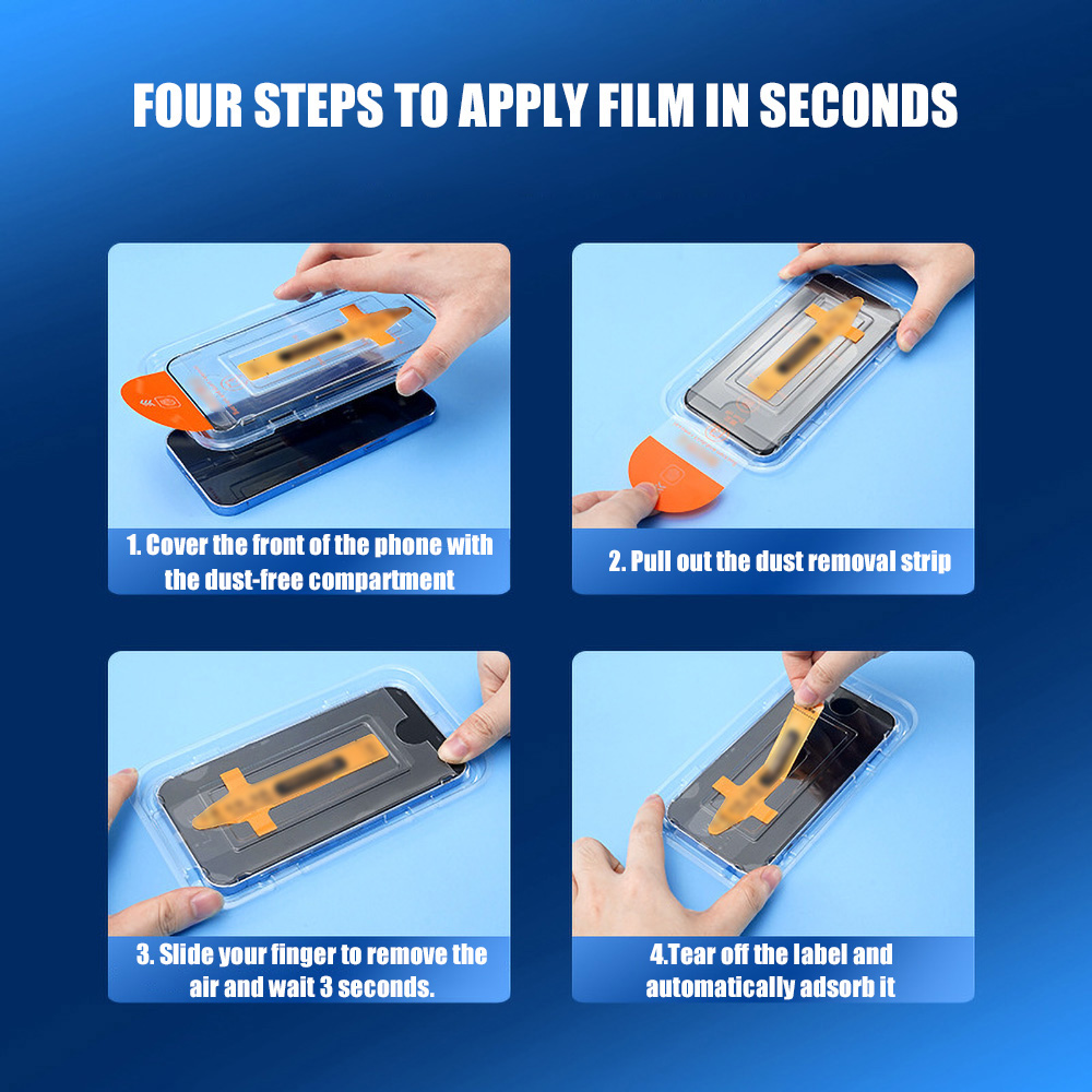 3PCS Dust-free Tempered Glass  - Phone Accessories Online Store review and price