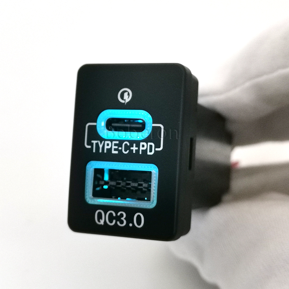 Blue LED QC3.0 USB Car Dual Ch - Phone Accessories Types review and price